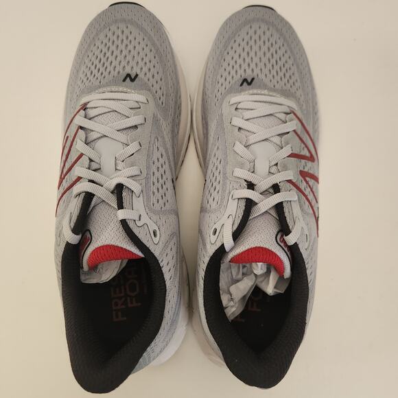 New Balance Men\'s Fresh Foam X 880v13 Running Shoe Grey/Crimson/Black 8 main image 5
